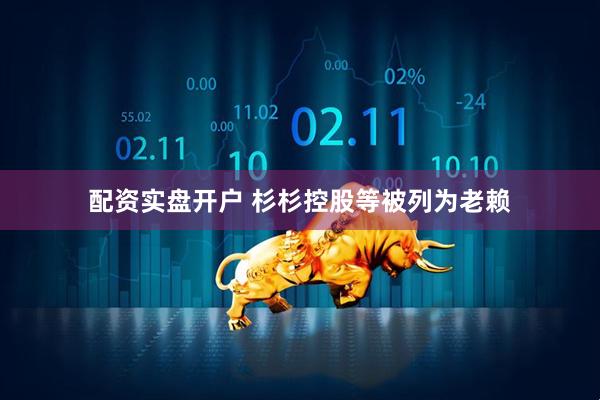 配资实盘开户 杉杉控股等被列为老赖
